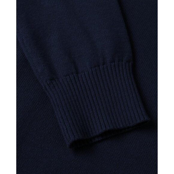 Women's Cotton Sweater Midweight Long Sleeve V-Neck Pullover - Picture 7 of 7